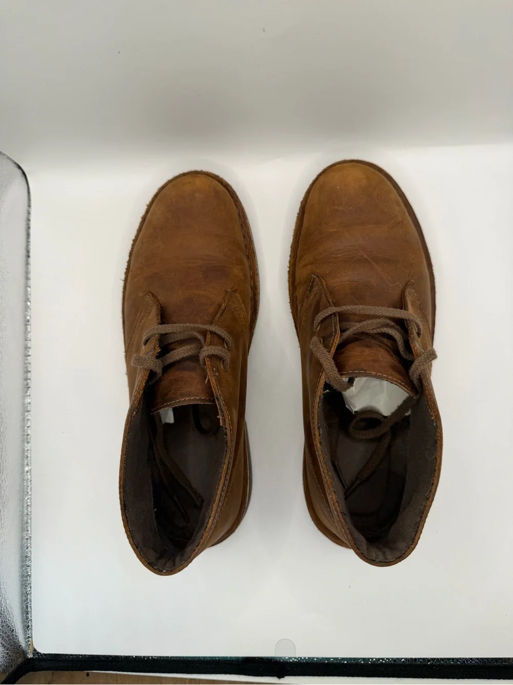 Clarks Desert Boots Brown Leather Chukka Ankle Boots Women’s 8 Men’s 6.5
